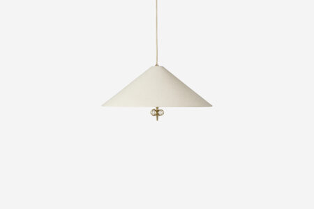 Lampe à poser, Hana, blanc, laiton , Ø49cm, H69,6cm - Schwung