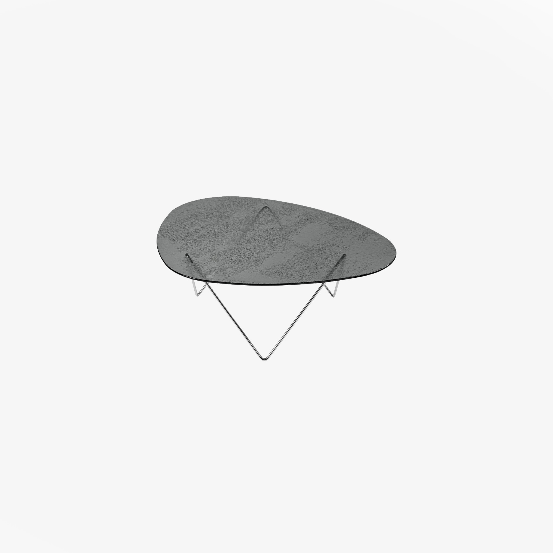 10148700_FRT_Pedrera Coffee Table_Chrome_Smoke Structured Glass