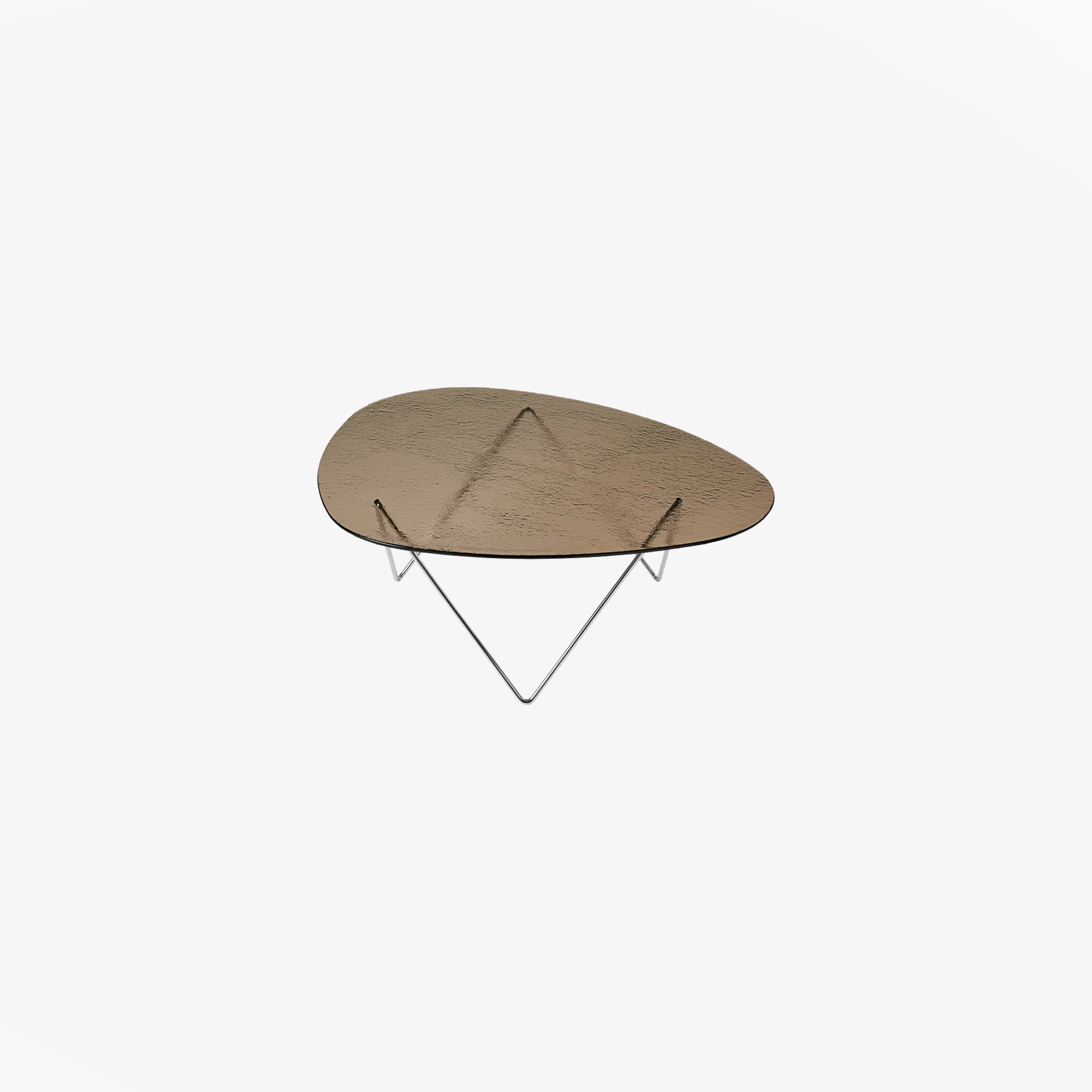 10148701_FRT_Pedrera Coffee Table_Chrome_Bronze Structured Glass