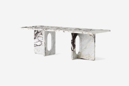 table basse androgyne — marbre