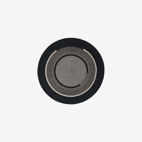 Tapis Disco Outdoor - Black - ⌀ 200 cm