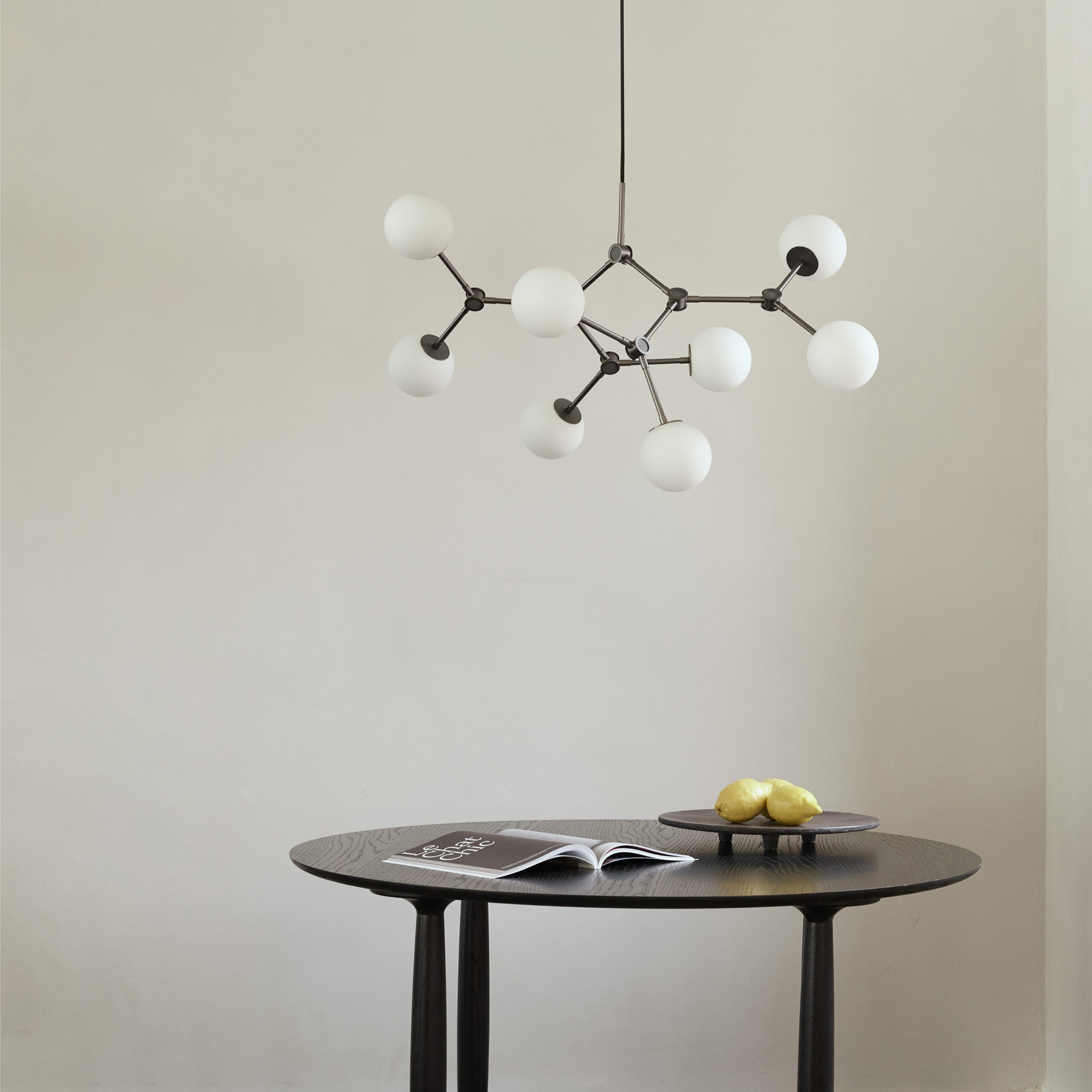 610029 Drop Chandelier Bulp, Mini - Grey (5m) - Mood 4