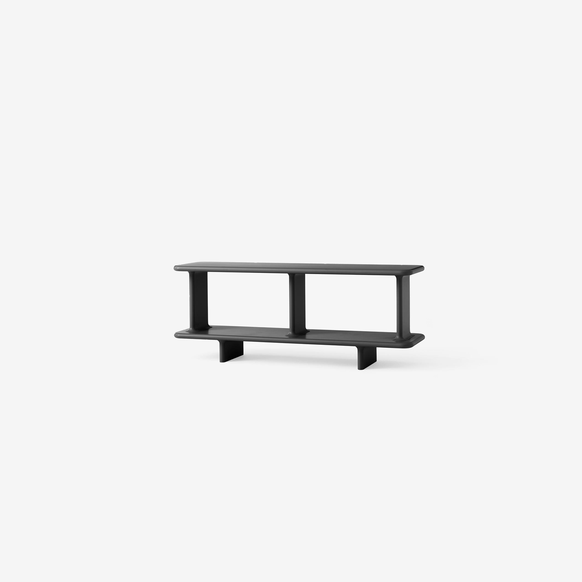 Archivo Shelving JH43_MDF w. Black Grey_Angled Front 1