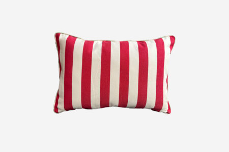 Coussin à Rayures Larges - rouge - 40x55