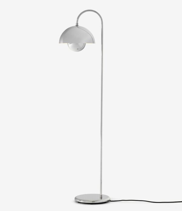 Lampadaire Flowerpot chromé