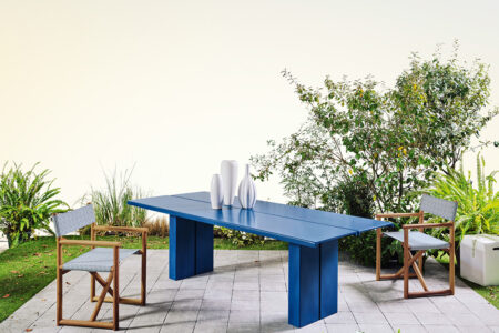 table lidos bleu outdoor Gervasoni