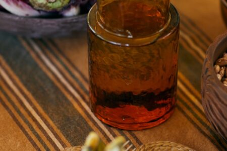 Mise en situation carafe tube ambre
