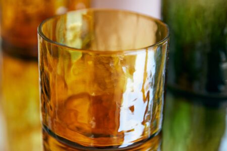 Mise en situation Tube glass amber