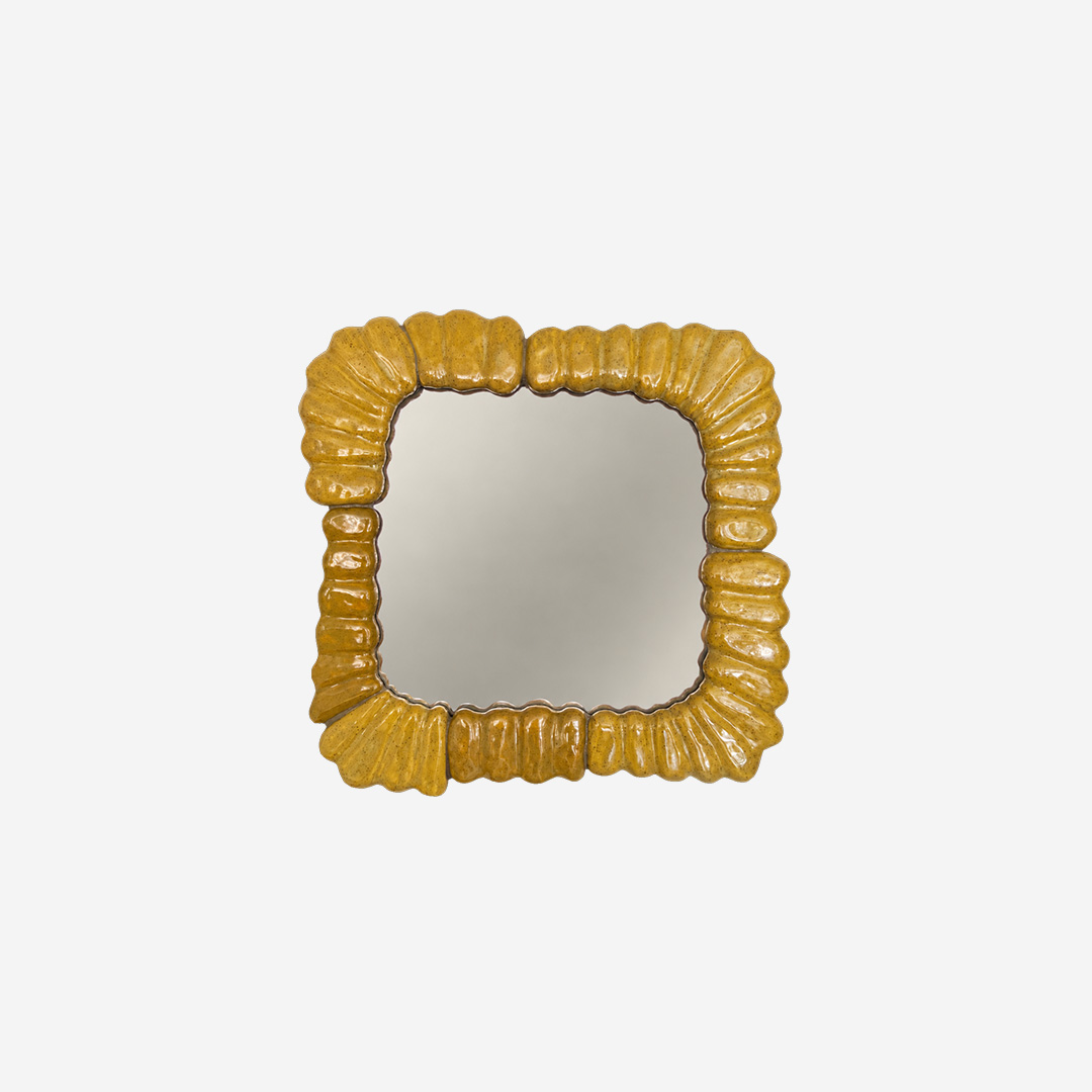 Miroir-AURXREB-kAKI-45X45 Miroir Kima - Vert - 45x45