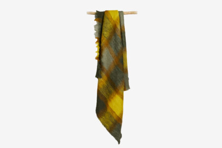 Plaid Mohair Jaune