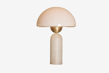 Lampe à poser Peono albâtre blanc
