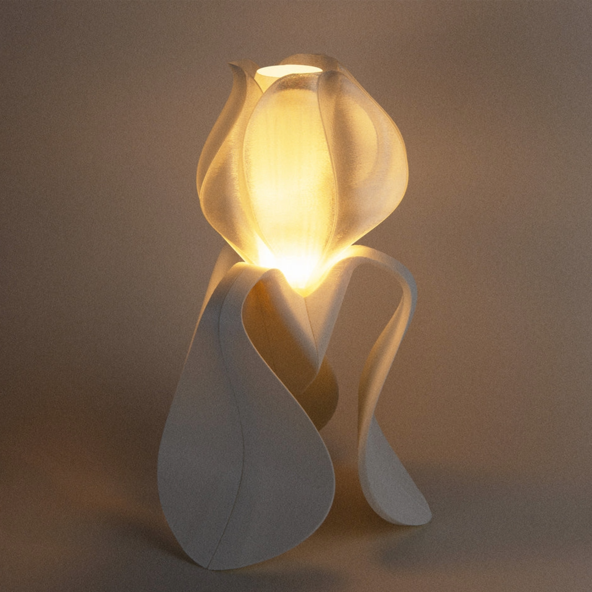 Sans titre-10 Lampe Iris Lamina Blanche