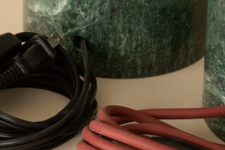 Fil lampe Peono marbre vert