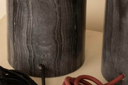Fil lampe Peono marbre noir