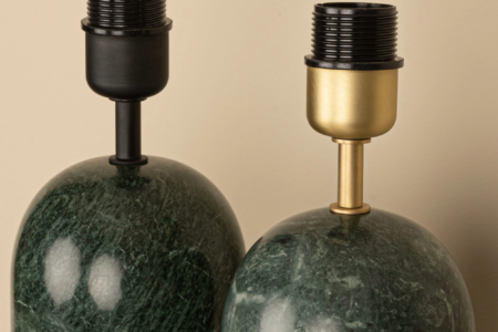 Pied lampe Josef marbre vert