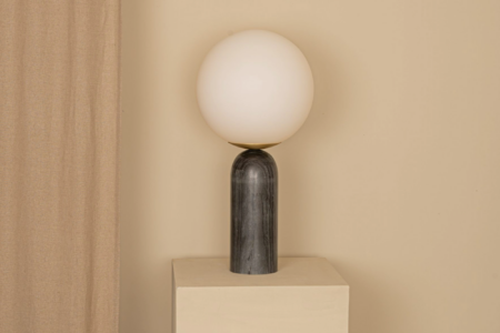 Lampe à poser Atlas marbre noir