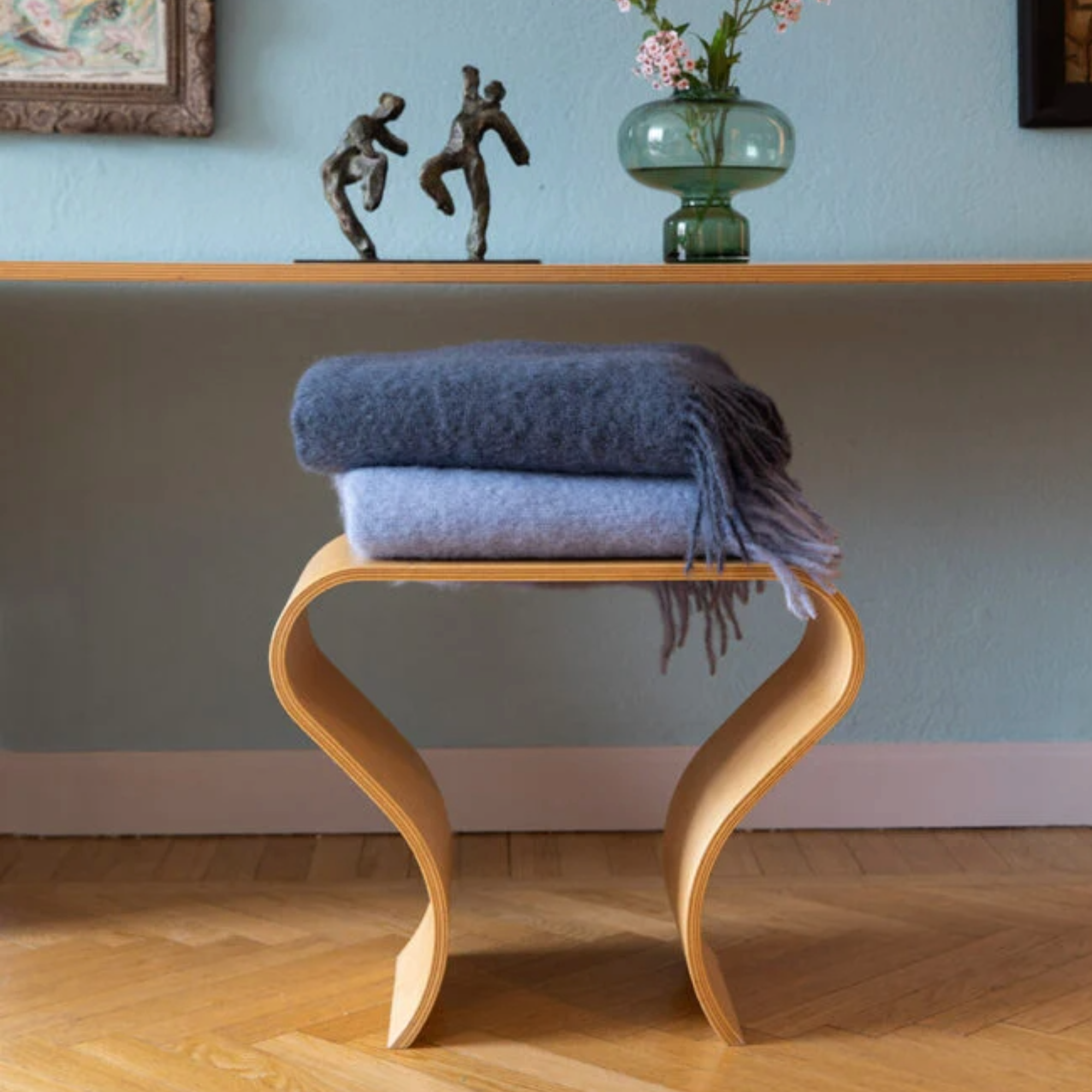 Sans titre-22 Mise en situation plaid Stackelbergs Denim et Sky blue