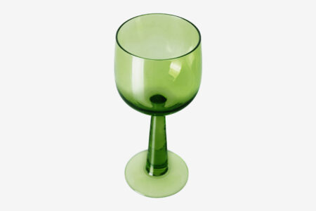 Vue du dessus Verre the Emeralds green lime