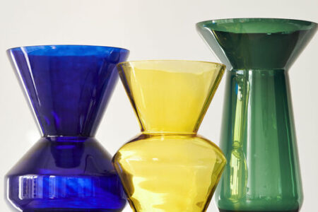 vase thick neck — dark purple