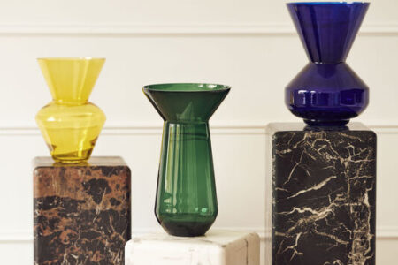 vase thick neck — dark purple