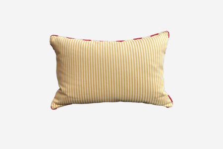 Coussin à Rayures Fines - Jaune - 40x55