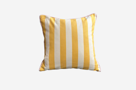 Coussin stripe large - Jaune - 50x50