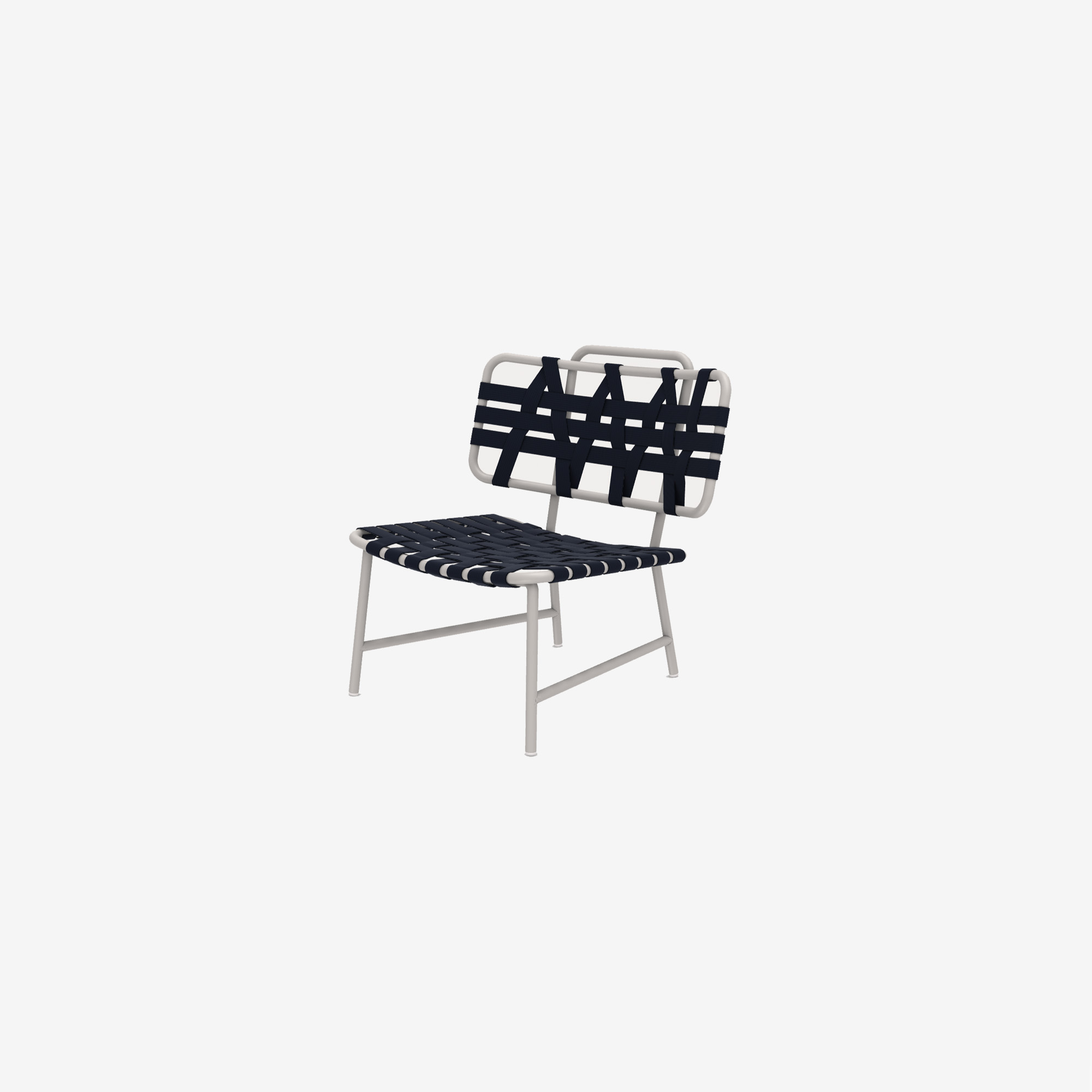 fauteuil-Inout856-structure pearl- sangles bleu- gervasoni-portobello