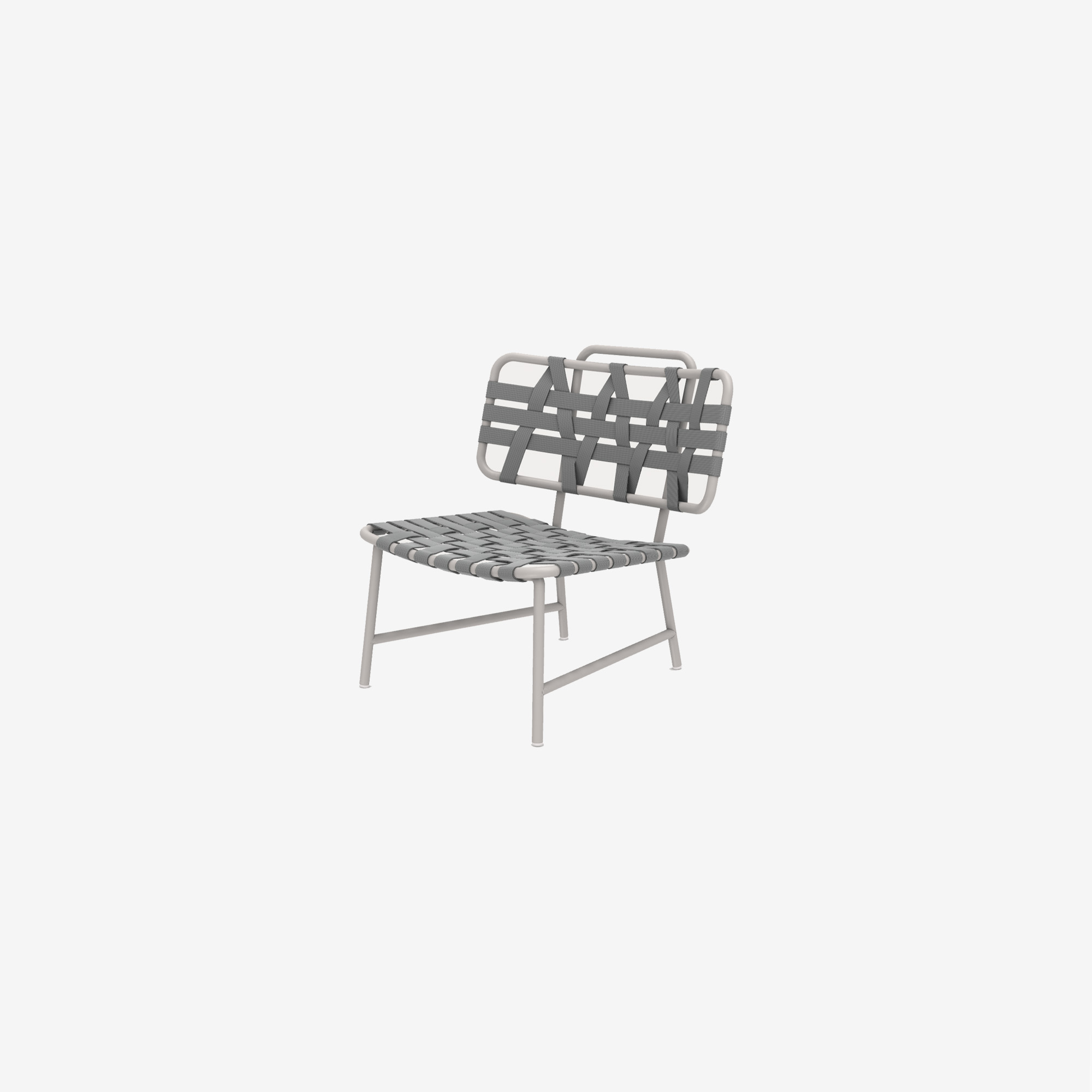 fauteuil-Inout856-structure pearl- sangles gris- gervasoni-portobello Fauteuil InOut 856