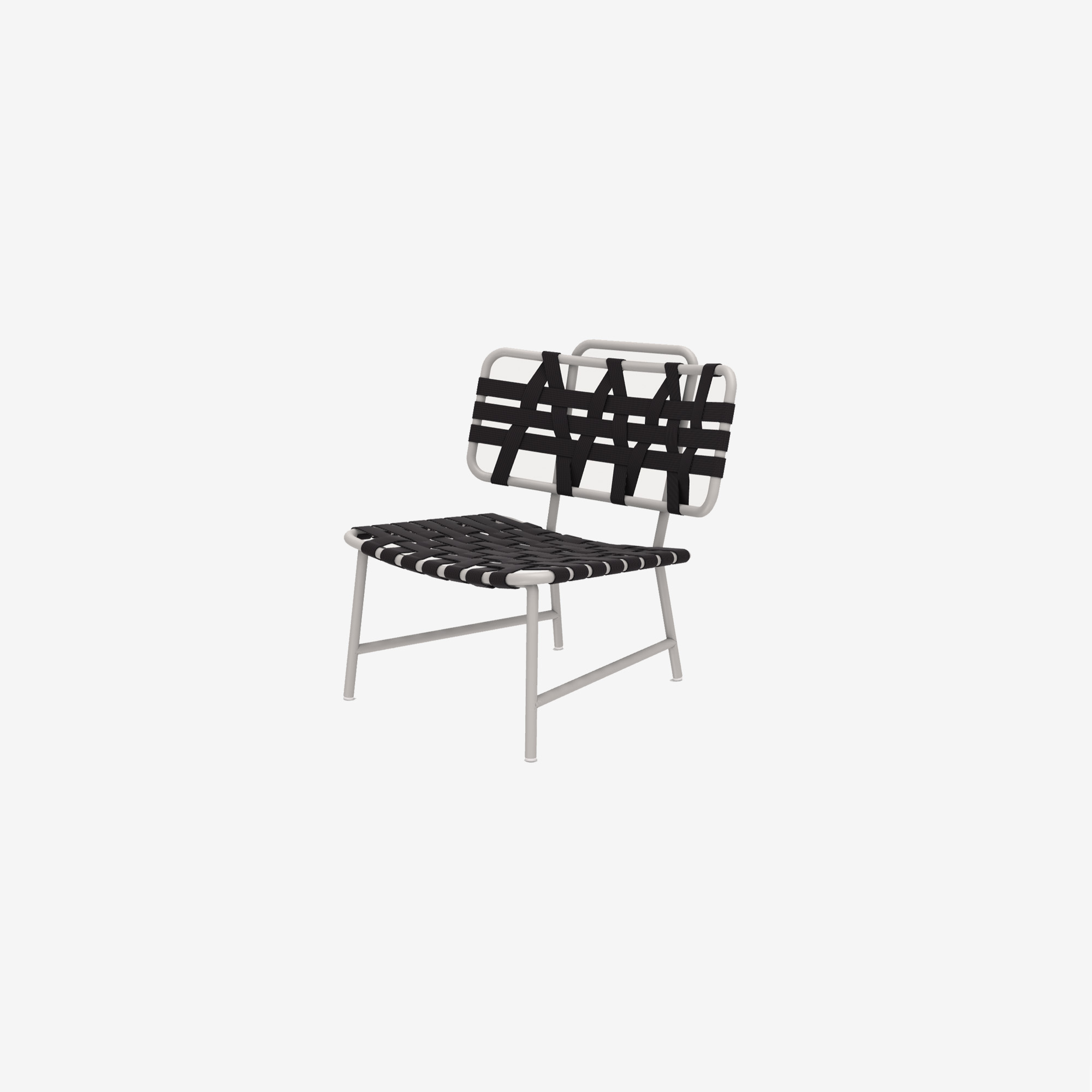 fauteuil-Inout856-structure pearl- sangles noir- gervasoni-portobello