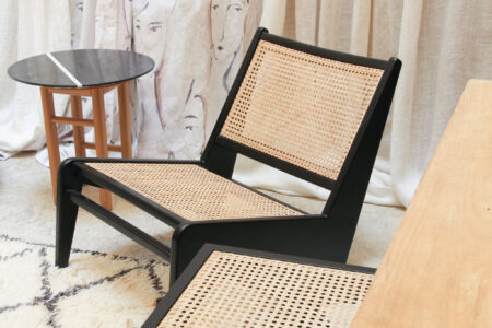 fauteuil kangaroo charcoal black